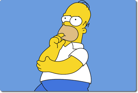 Homer thinking